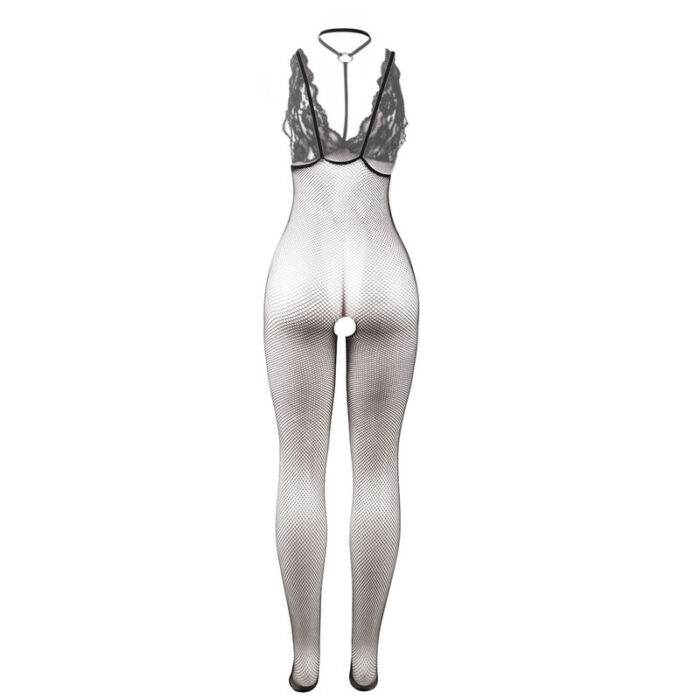 SUBBLIME - 951993 BODYSTOCKING CROTCHLESS DE REJILLA TRANSPARENTE NEGRO TALLA ÚNICA - CandyHot - Foto 6