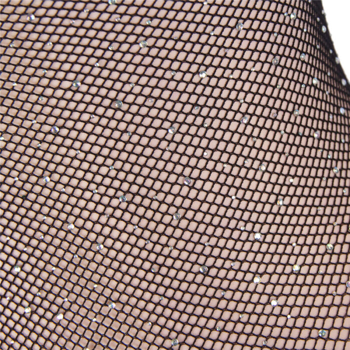 SUBBLIME - 952297 BODY DE REJILLA BRILLANTE CON HOMBROS DESCUBIERTOS MANGA LARGA NEGRO TALLA ÚNICA - CandyHot - Foto 4