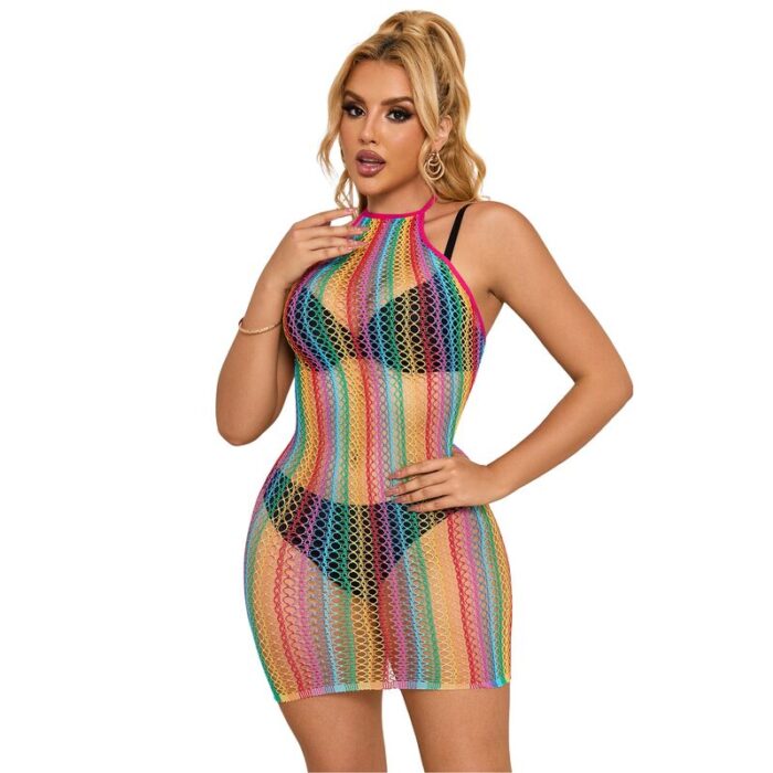 SUBBLIME - 952341 VESTIDO DE REJILLA ARCOIRIS TALLA ÚNICA - CandyHot - Foto 4