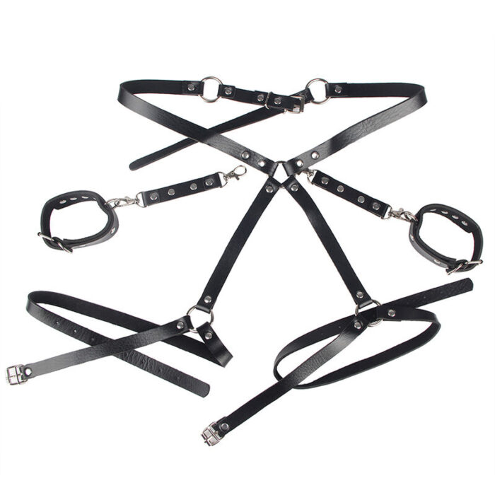 SUBBLIME - 953690 ESPOSAS CON CINTURÓN BONDAGE NEGRO TALLA ÚNICA - CandyHot - Foto 4