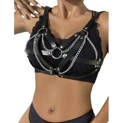 SUBBLIME - 953713 CINTURÓN DE BONDAGE PUNK HEBILLA METAL NEGRO TALLA ÚNICA - CandyHot - Foto 2