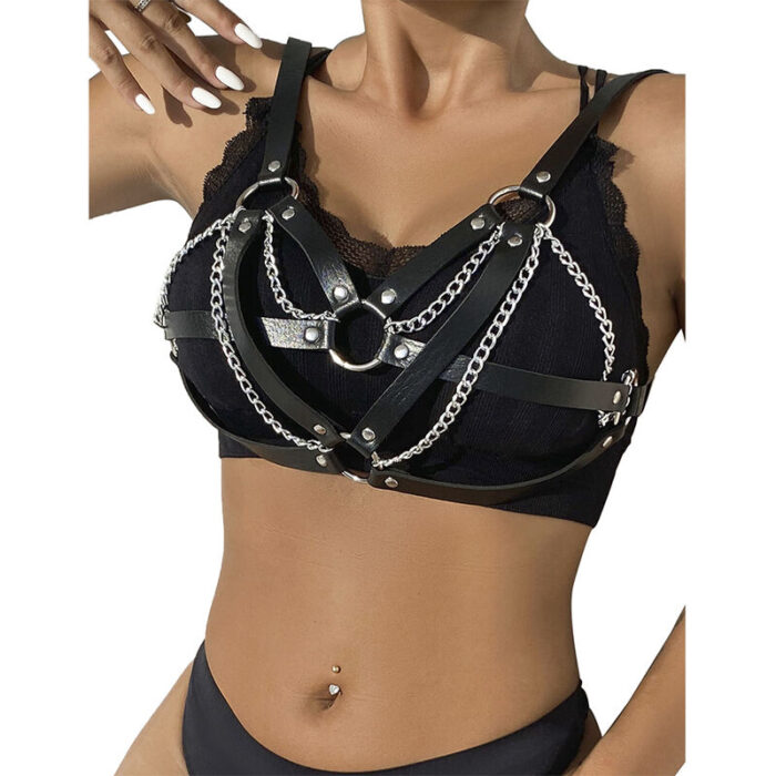 SUBBLIME - 953713 CINTURÓN DE BONDAGE PUNK HEBILLA METAL NEGRO TALLA ÚNICA - CandyHot - Foto 2