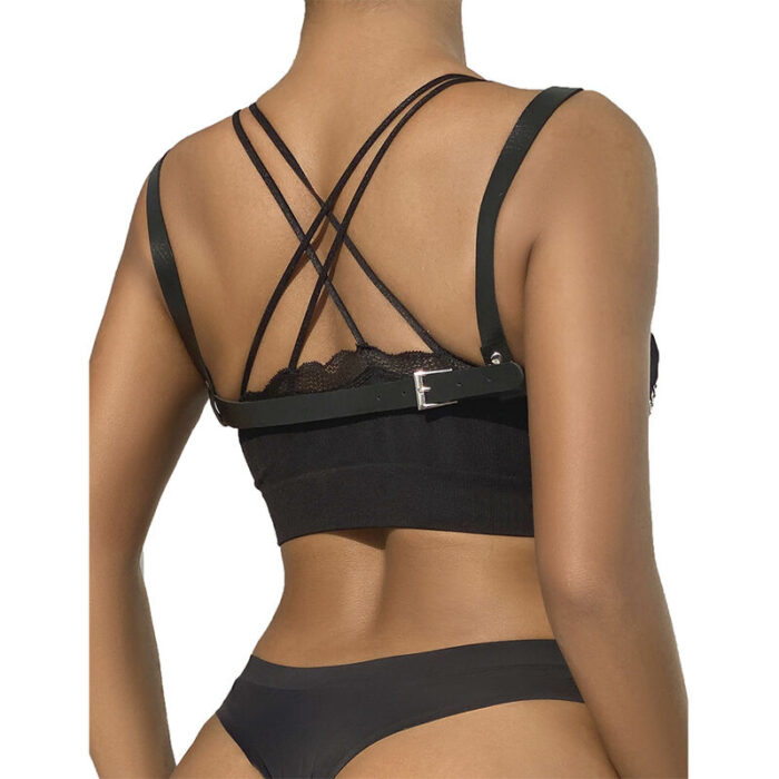SUBBLIME - 953713 CINTURÓN DE BONDAGE PUNK HEBILLA METAL NEGRO TALLA ÚNICA - CandyHot - Foto 3