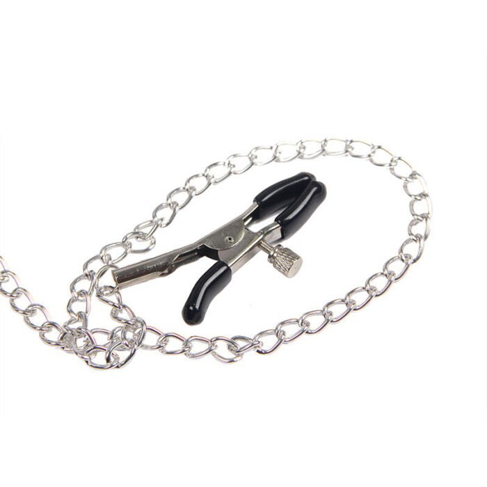 SUBBLIME - 953720 PINZAS PARA EL PECHO CON CORREA DE CUERO BONDAGE NEGRO TALLA ÚNICA - CandyHot - Foto 2