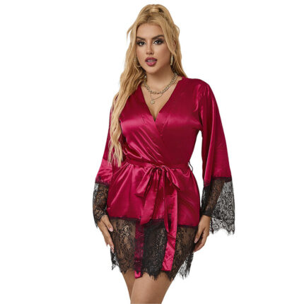 SUBBLIME - 953829 ELEGANTE CAMISON  DE ENCAJE + TANGA ROJO L/XL - CandyHot - Foto 1