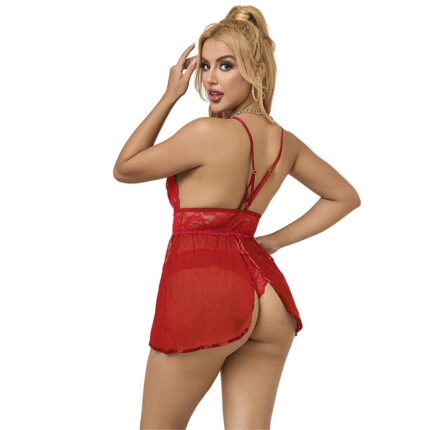 SUBBLIME - 953843 BABYDOLL APERTURA TRASERA + PANTIE ROJO L/XL - CandyHot - Foto 2