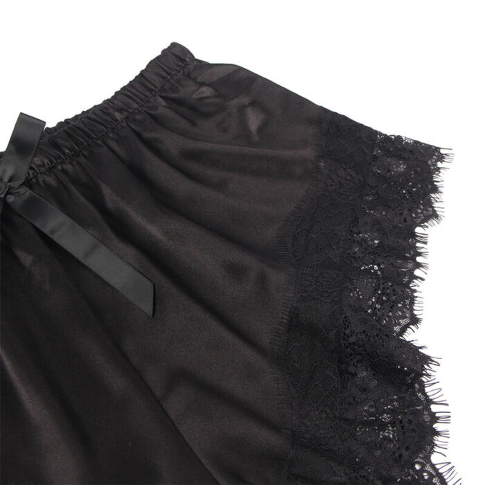 SUBBLIME - 953942 PIJAMA SEXY SATEN Y  ENCAJE NEGRO L/XL - CandyHot - Foto 5