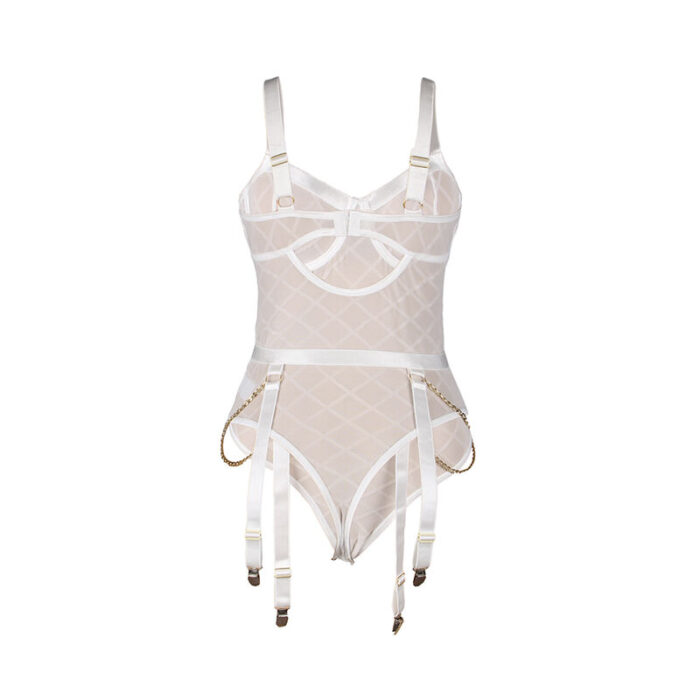 SUBBLIME - 954291 BODY CON CADENAS + LIGUEROS BLANCO L/XL - CandyHot - Foto 6