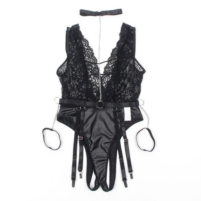SUBBLIME - 954383 BODY SEXY CON LIGUEROS NEGRO S/M - CandyHot - Foto 5