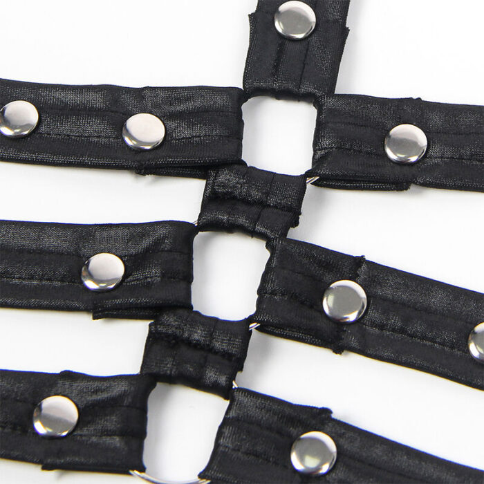 SUBBLIME - 954413 BODY BONDAGE DE CUERO NEGRO L/XL - CandyHot - Foto 6