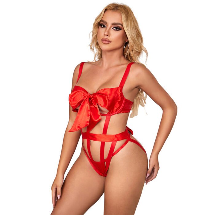 SUBBLIME - 954475 BODY SEXY CALADO CON LAZO ROJO L/XL - CandyHot - Foto 3