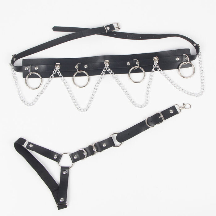 SUBBLIME - ARNÉS CINTURON Y LIGA DETALLE ANILLAS Y CADENA TALLA ÚNICA - CandyHot - Foto 4