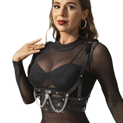 SUBBLIME - ARNÉS FORMA CORSET DETALLE CADENAS TALLA ÚNICA - CandyHot - Foto 2