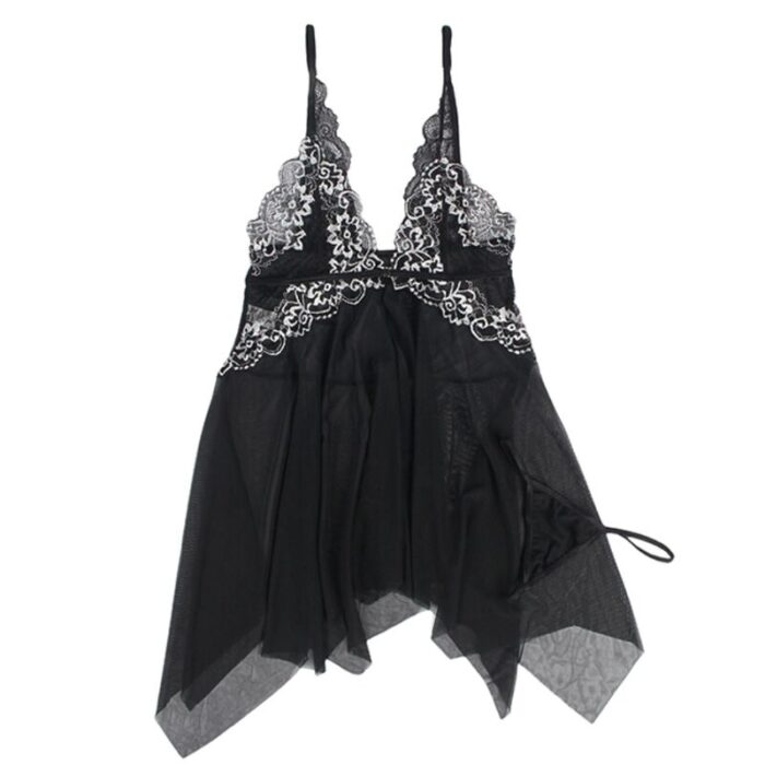 SUBBLIME - BABYDOLL TELA TUL PECHO ENCAJE L/XL - CandyHot - Foto 4
