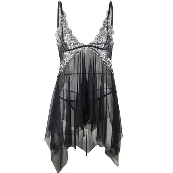 SUBBLIME - BABYDOLL TELA TUL PECHO ENCAJE L/XL - CandyHot - Foto 5