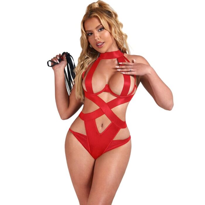 SUBBLIME - BODY HALTER SEXY CON ARNÉS ROJO L/XL - CandyHot - Foto 1