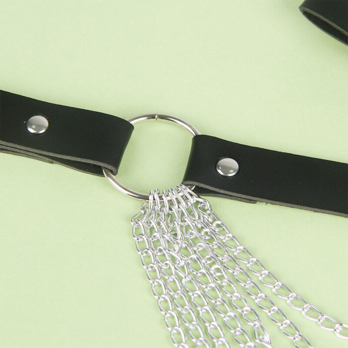 SUBBLIME - CINTURON DE CADENAS CUERO NEGRO TALLA ÚNICA - CandyHot - Foto 5
