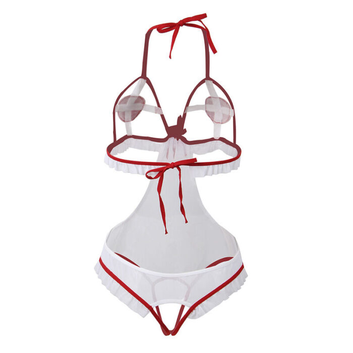 SUBBLIME - DISFRAZ DE ENFERMERA SEXY SIN ENTREPIERNA L/XL - CandyHot - Foto 5