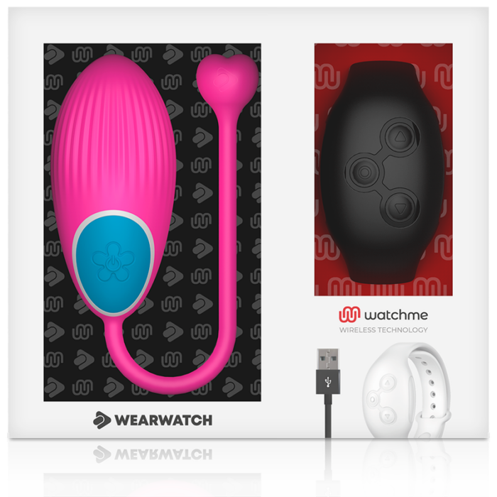 WEARWATCH - HUEVO CONTROL REMOTO TECHNOLOGY WATCHME FUCSIA / AZABACHE - CandyHot - Foto 6