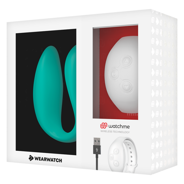 WEARWATCH - VIBRADOR DUAL TECHNOLOGY WATCHME AGUA MARINA / NÍVEO - CandyHot - Foto 5
