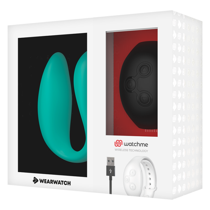 WEARWATCH - VIBRADOR DUAL TECHNOLOGY WATCHME AGUAMARINA / AZABACHE - CandyHot - Foto 6