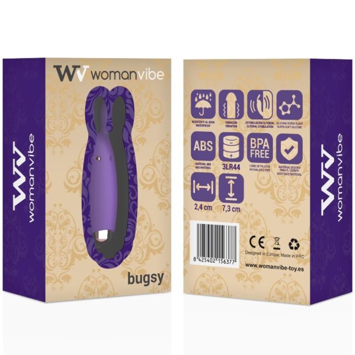 WOMANVIBE - BUGSY ESTIMULADOR RABBIT SILICONA - CandyHot - Foto 2
