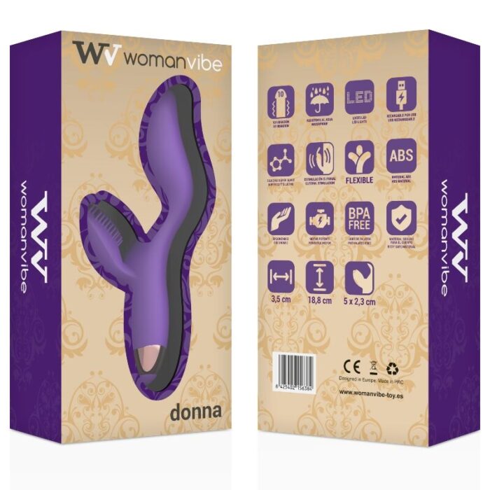 WOMANVIBE - DONNA VIBRADOR SILICONA RECARGABLE - CandyHot - Foto 2