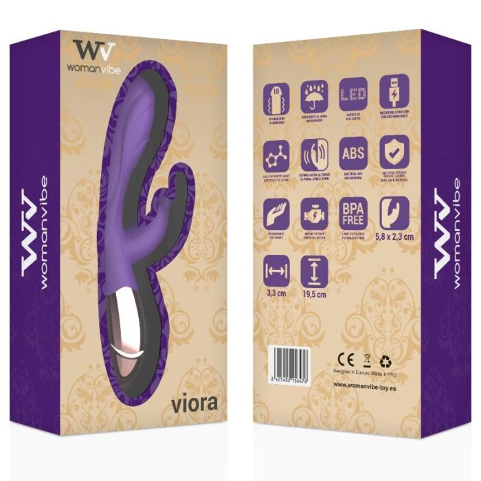 WOMANVIBE - VIORA VIBRADOR RECARGABLE SILICONA - CandyHot - Foto 6