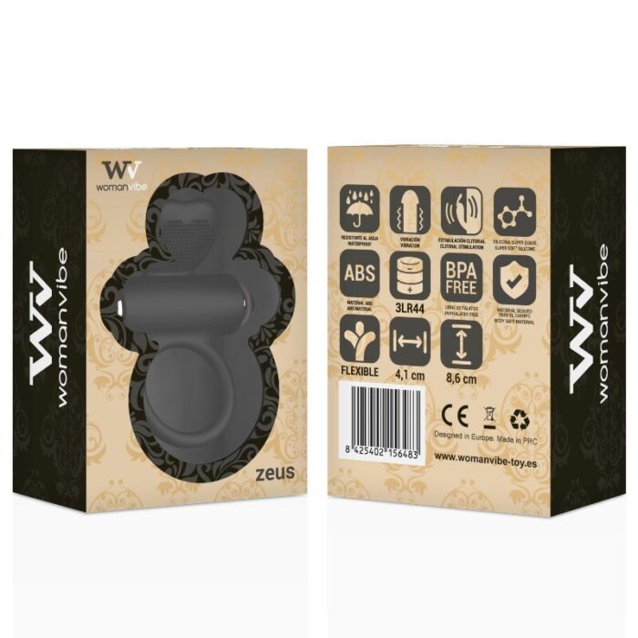 WOMANVIBE - ZEUS ANILLO VIBRADOR SILICONA - CandyHot - Foto 2