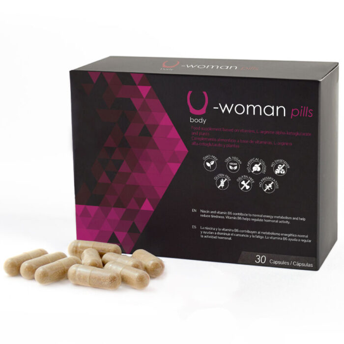 500 COSMETICS - U-WOMAN AUMENTO LÍBIDO FEMENINA - 30 CÁPSULAS - CandyHot - Foto 1