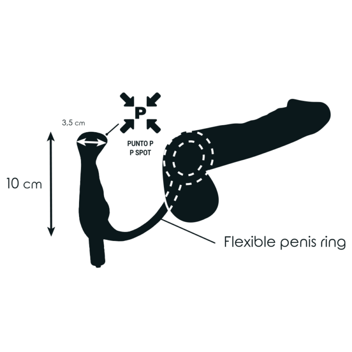 ADDICTED TOYS - VIBRADOR PROSTÁTICO NEGRO 10 CM - CandyHot - Foto 4