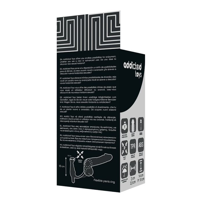 ADDICTED TOYS - VIBRADOR PROSTÁTICO NEGRO 10 CM - CandyHot - Foto 6