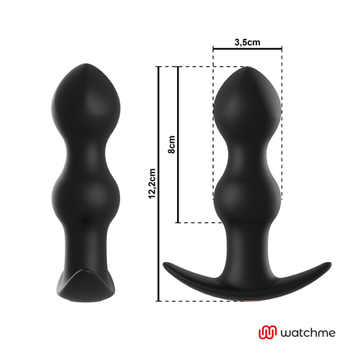 ANBIGUO - WATCHME CONTROL REMOTO PLUG VIBRADOR ANAL TIBERIO - CandyHot - Foto 4