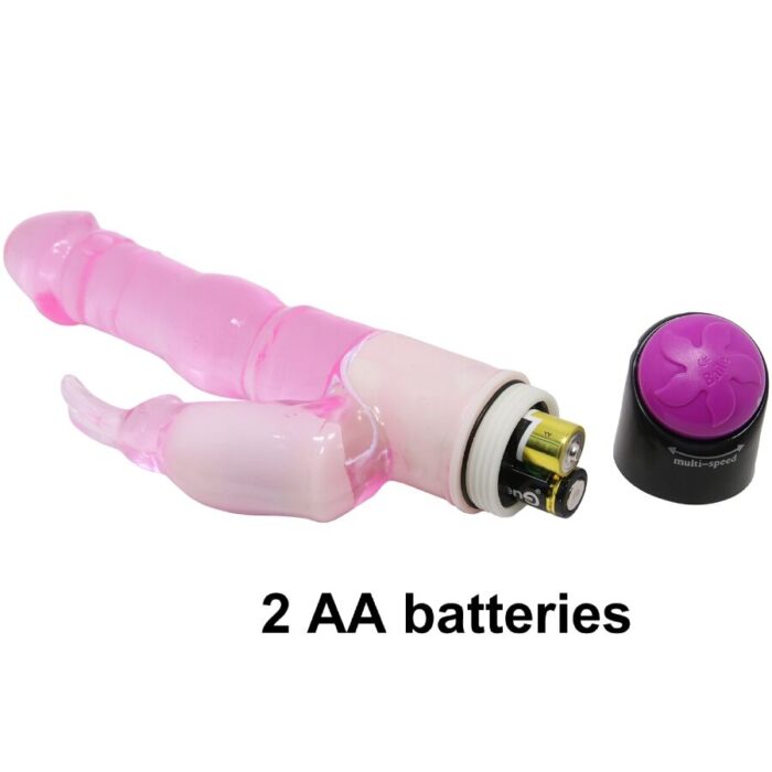BAILE - WAVES OF PLEASURE FANTASY VIBRADOR CON RABBIT 23 CM - CandyHot - Foto 5