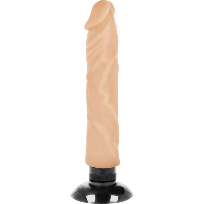 BASECOCK - VIBRADOR REALÍSTICO 2-1 NATURAL 20 CM -O- 4 CM - CandyHot - Foto 3