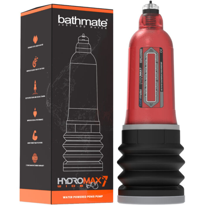 BATHMATE - HYDROMAX 7 WIDE BOY X30 ROJO - CandyHot - Foto 2