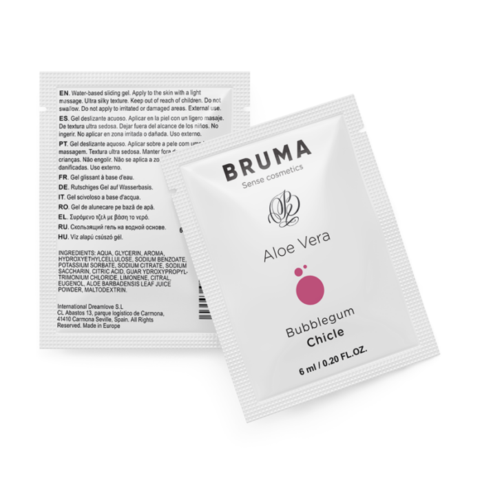 BRUMA - 6 ML GEL DESLIZANTE CON ALOE VERA SABOR A CHICLE - CandyHot - Foto 2