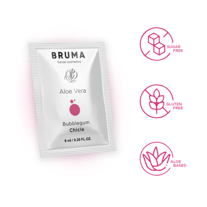 BRUMA - 6 ML GEL DESLIZANTE CON ALOE VERA SABOR A CHICLE - CandyHot - Foto 4