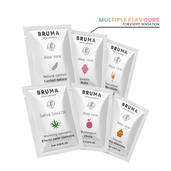 BRUMA - 6 ML GEL DESLIZANTE CON ALOE VERA SABOR A CHICLE - CandyHot - Foto 6