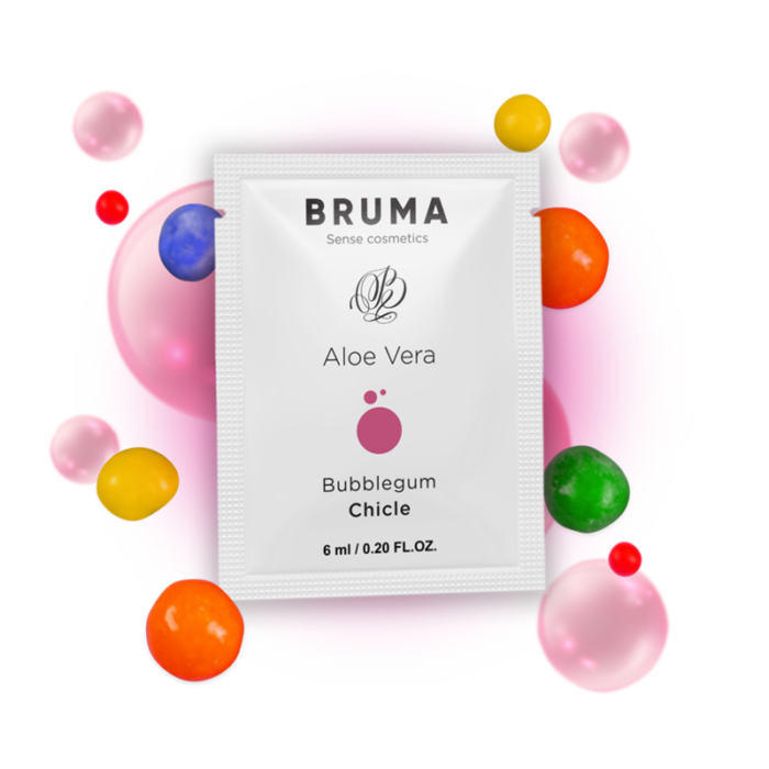 BRUMA - 6 ML GEL DESLIZANTE CON ALOE VERA SABOR A CHICLE - CandyHot - Foto 1