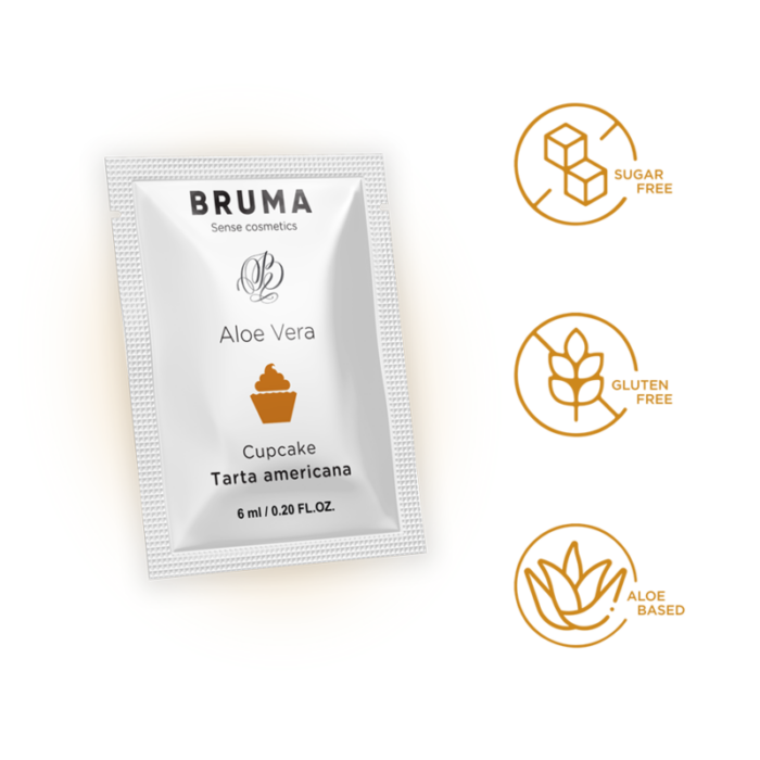 BRUMA - 6 ML GEL DESLIZANTE CON ALOE VERA SABOR A TARTA AMERICANA - CandyHot - Foto 4