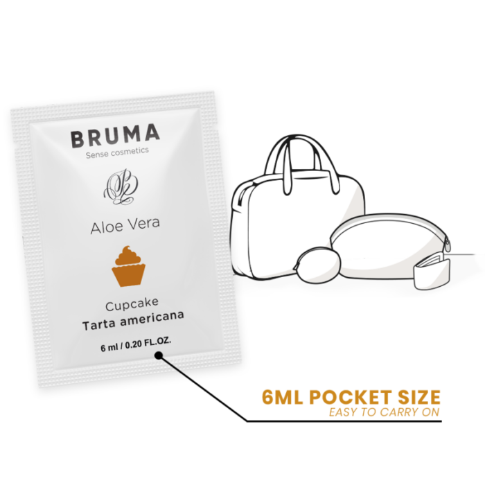 BRUMA - 6 ML GEL DESLIZANTE CON ALOE VERA SABOR A TARTA AMERICANA - CandyHot - Foto 6