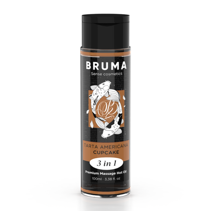 BRUMA - ACEITE DE MASAJE PREMIUM EFECTO CALOR SABOR TARTA AMERICANA 3 EN 1 - 100 ML - CandyHot - Foto 1
