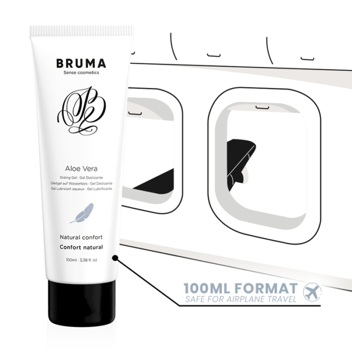 BRUMA - GEL DESLIZANTE CON ALOE VERA CONFORT NATURAL 100 ML - CandyHot - Foto 3