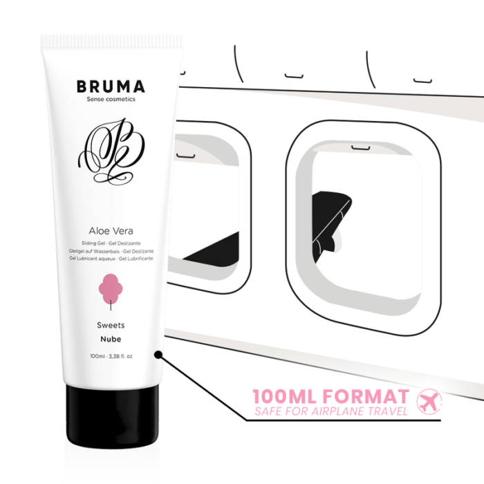 BRUMA - GEL DESLIZANTE CON ALOE VERA SABOR A NUBE 100 ML - CandyHot - Foto 3