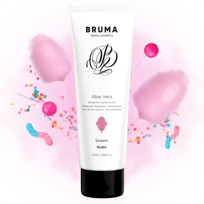 BRUMA - GEL DESLIZANTE CON ALOE VERA SABOR A NUBE 100 ML - CandyHot - Foto 1