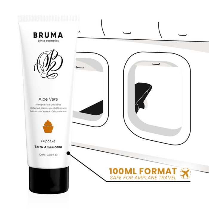 BRUMA - GEL DESLIZANTE CON ALOE VERA SABOR A TARTA AMERICANA 100 ML - CandyHot - Foto 3