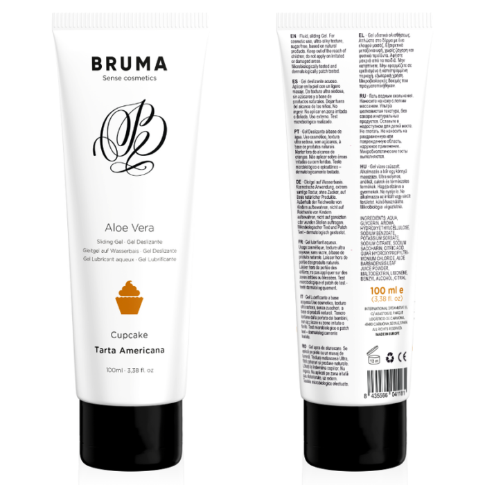 BRUMA - GEL DESLIZANTE CON ALOE VERA SABOR A TARTA AMERICANA 100 ML - CandyHot - Foto 6