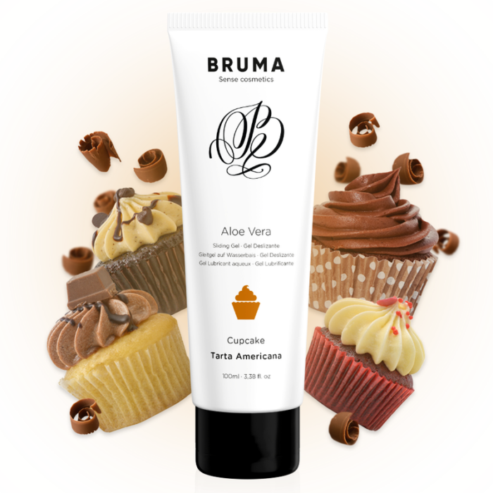 BRUMA - GEL DESLIZANTE CON ALOE VERA SABOR A TARTA AMERICANA 100 ML - CandyHot - Foto 1
