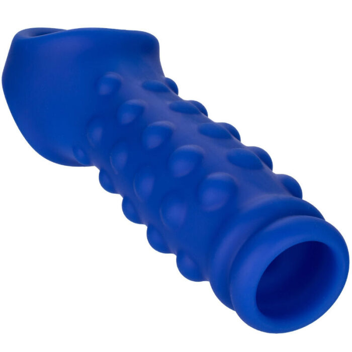CALEXOTICS - ADMIRAL BEADED FUNDA PENE SILICONA LÍQUIDA AZUL - CandyHot - Foto 2